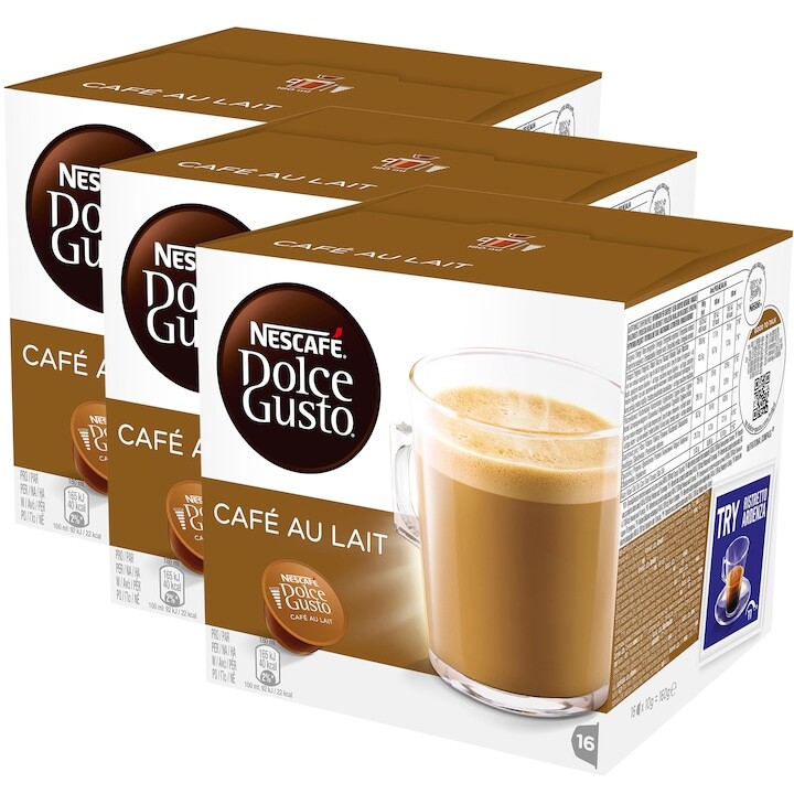 Комплект капсули Nescafé Dolce Gusto Café Au Lait, 48 капсули, 480 гр